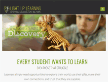 Tablet Screenshot of lightuplearning.com
